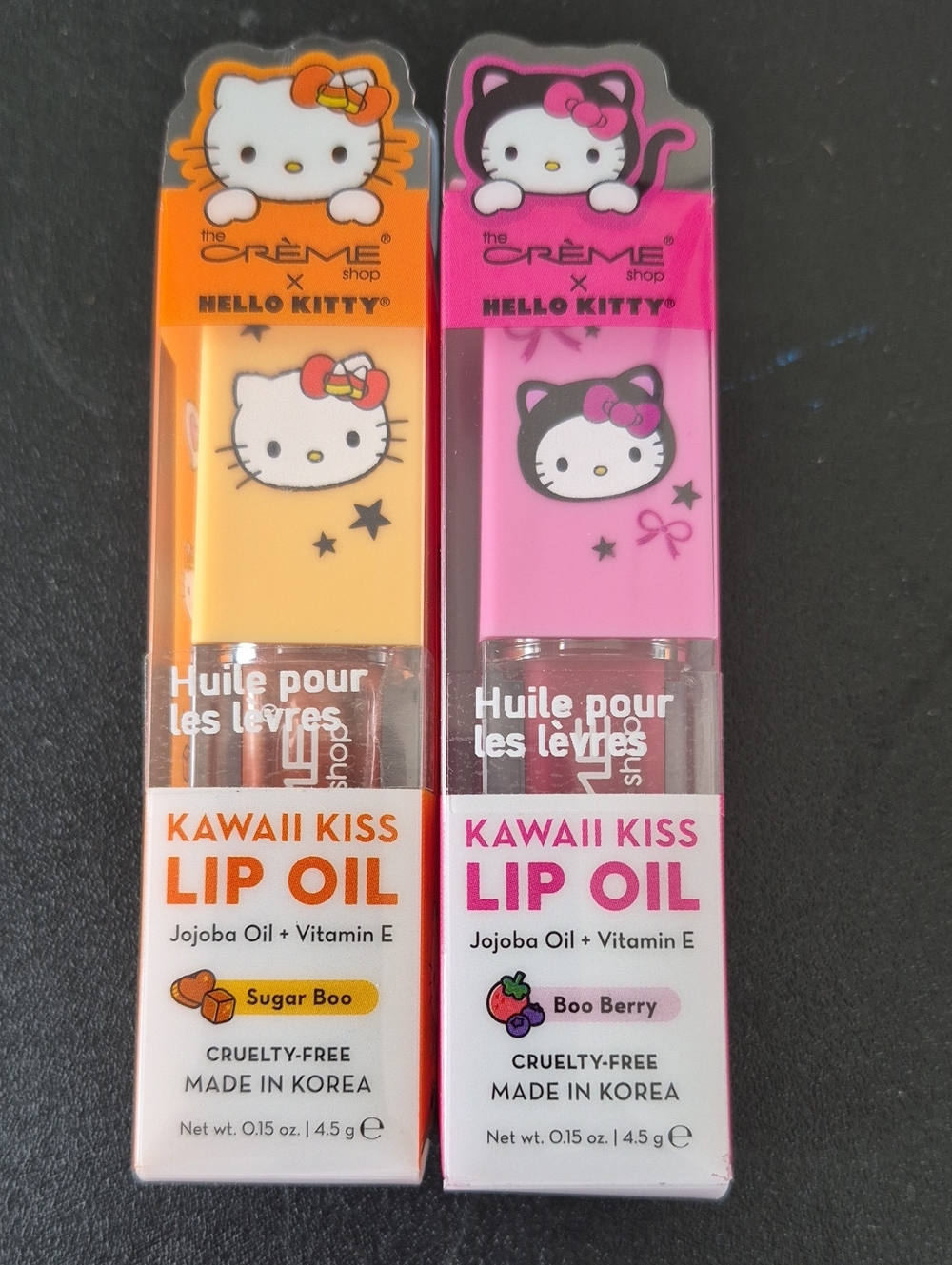 THE CREME Kawaii Kiss Lip Oil — Pink & Orange Set Of 2
